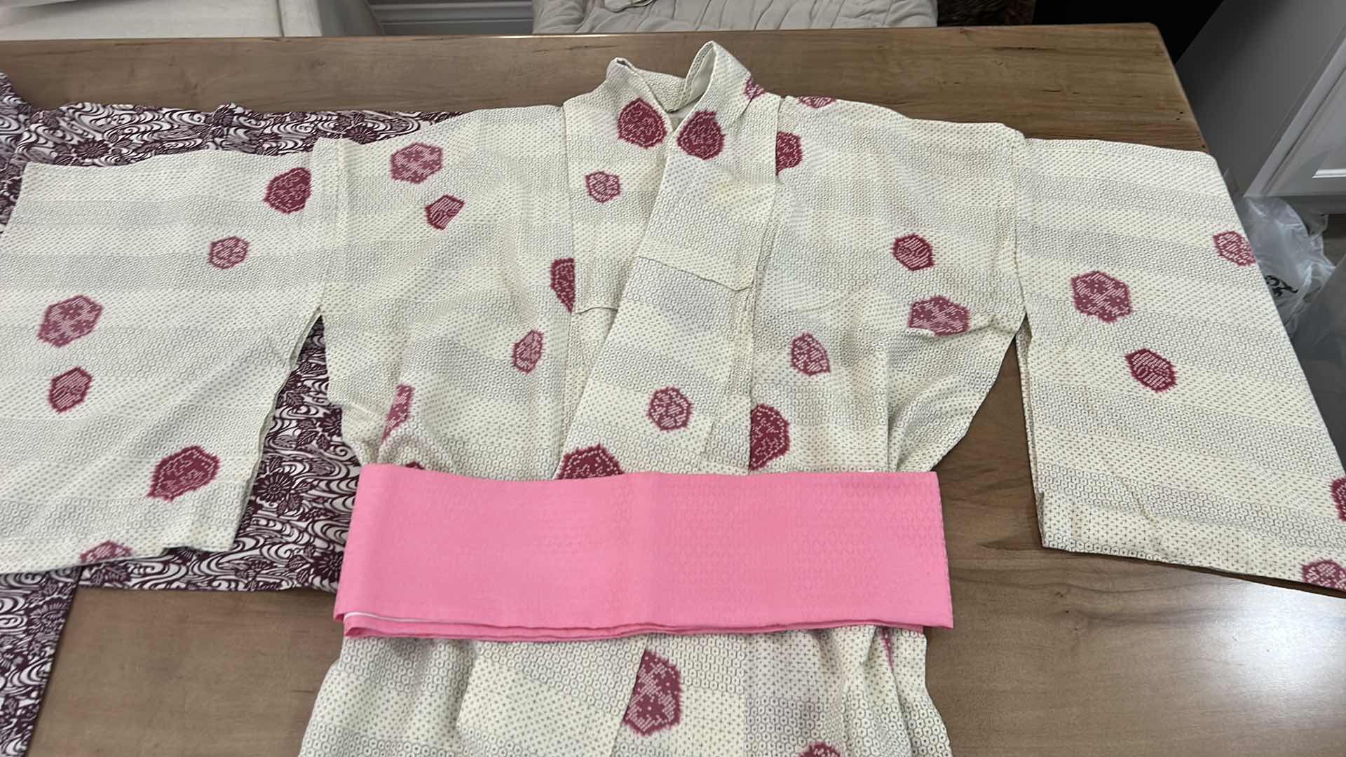 Photo 3 of 2 JAPANESE KIMONOS w 1 BELT