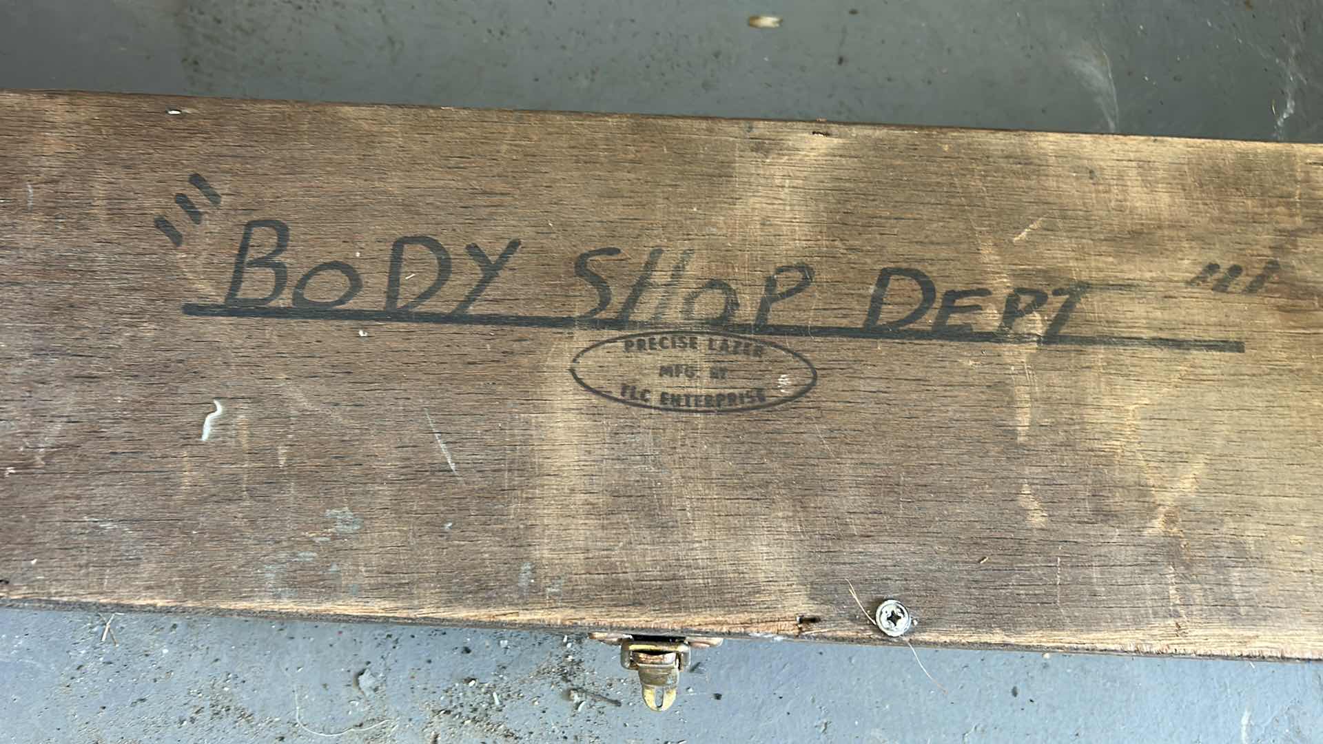 Photo 1 of WOOD BOX WITH PRECISE LAZER TOOLS