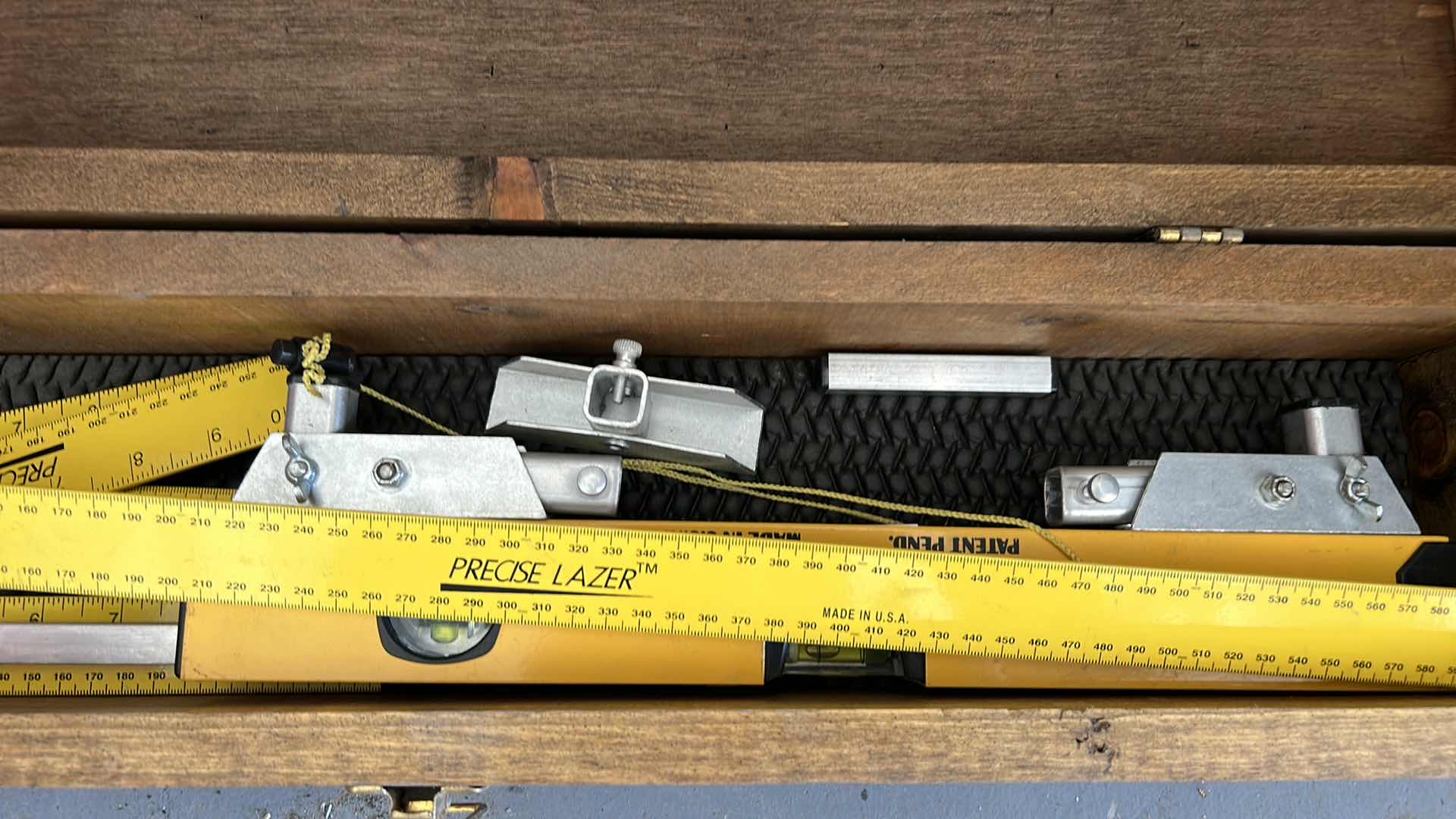 Photo 1 of WOOD BOX WITH PRECISE LAZER TOOLS