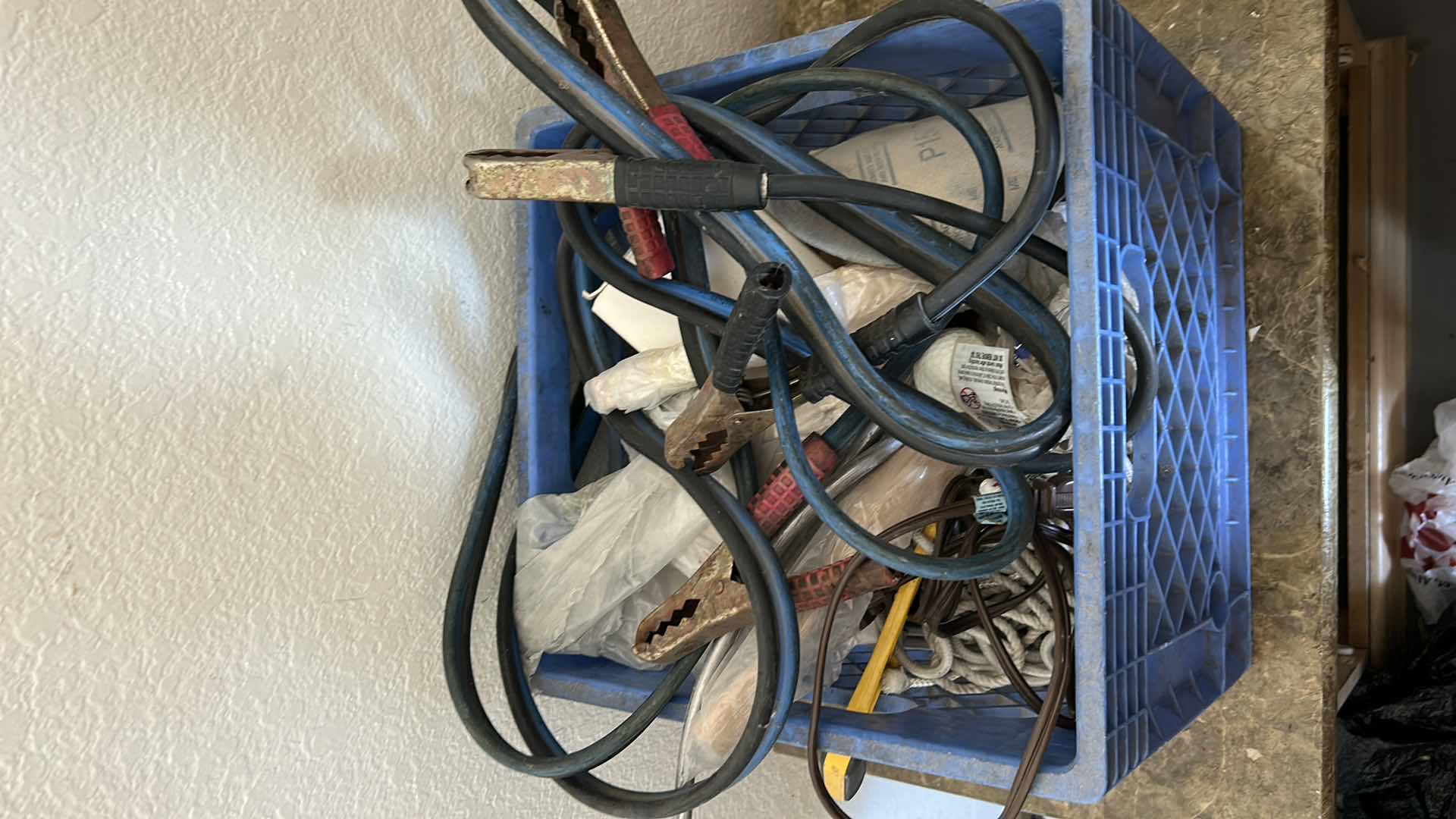 Photo 1 of CRATE FULL OF GARAGE SUPPLIES