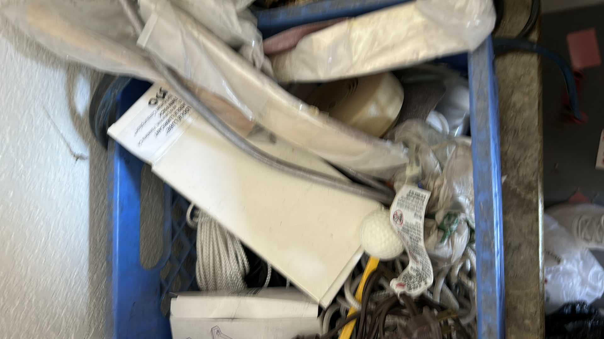 Photo 1 of CRATE FULL OF GARAGE SUPPLIES