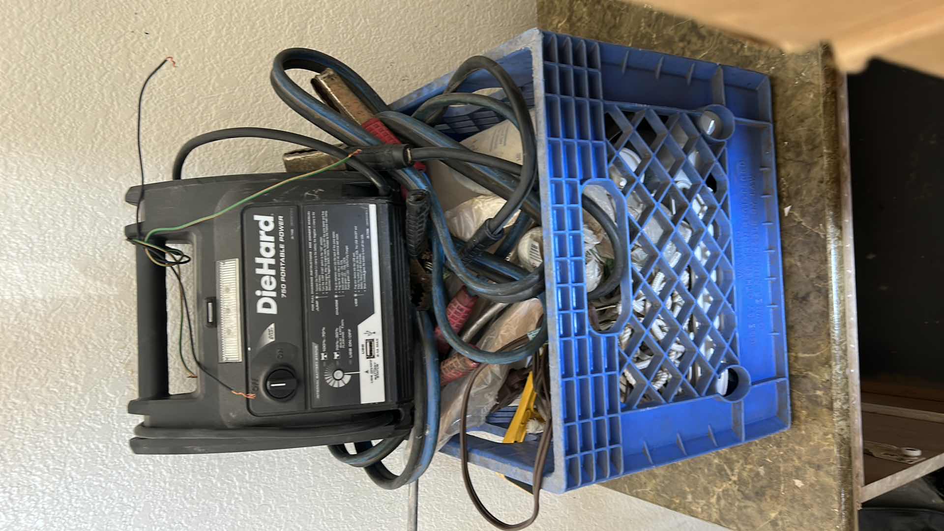 Photo 1 of CRATE FULL OF GARAGE SUPPLIES