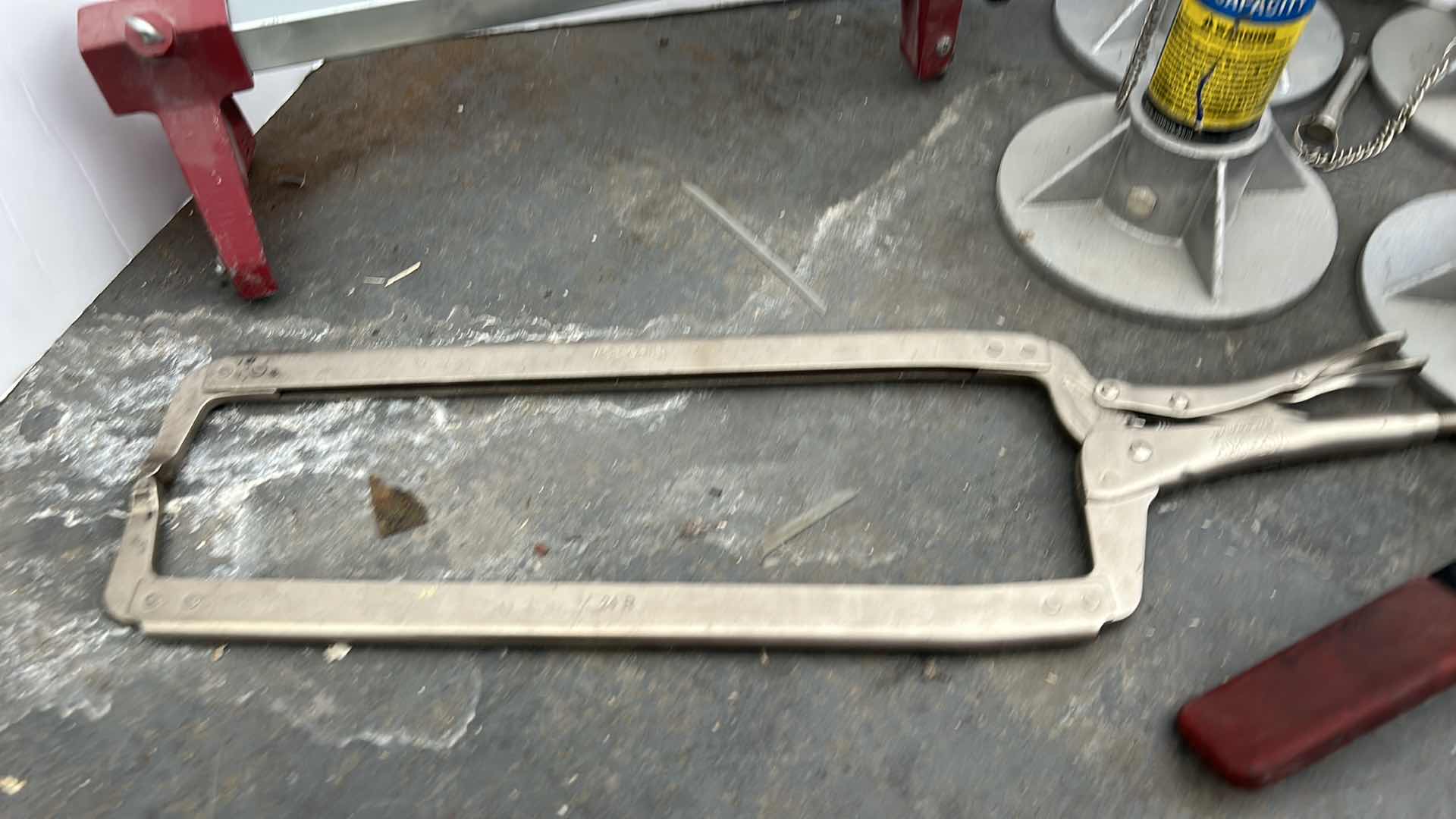 Photo 1 of TOOLS-  FOUR 2 TON JACKS, LARGE VICE GRIP AND MORE
