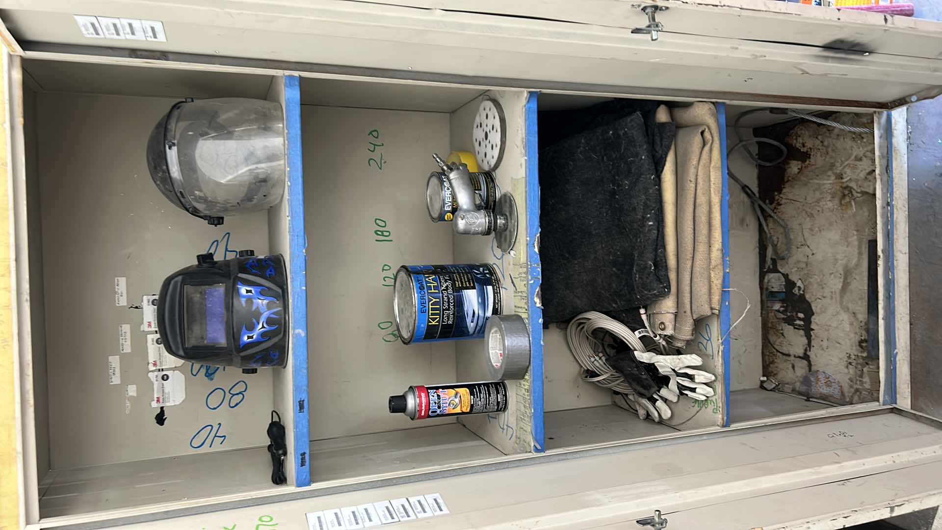 Photo 3 of 6’ METAL GARAGE LOCKER W CONTENTS