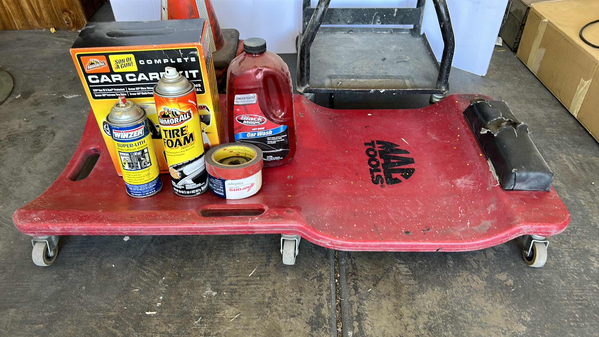 Photo 1 of CAR DETAILING AND CAR MECHANIC TOOL ASSORTMENT