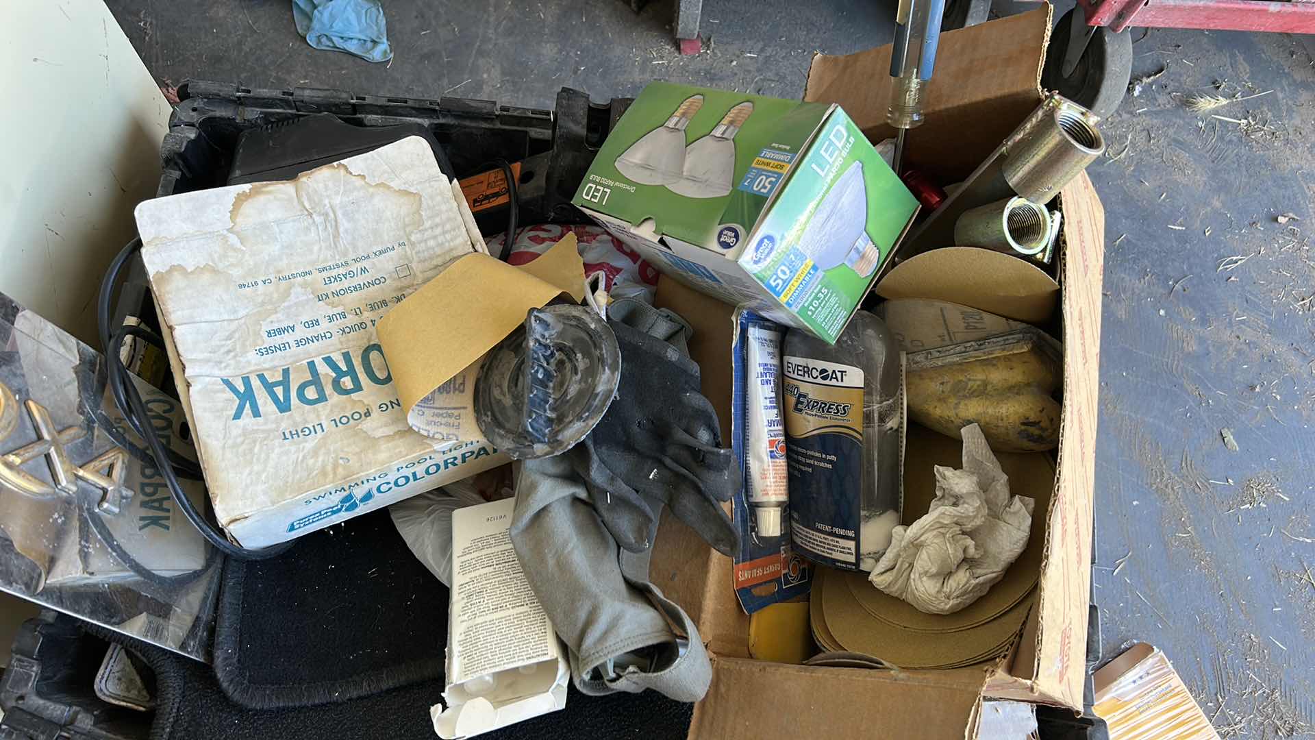 Photo 1 of CRATE OF GARAGE ITEMS