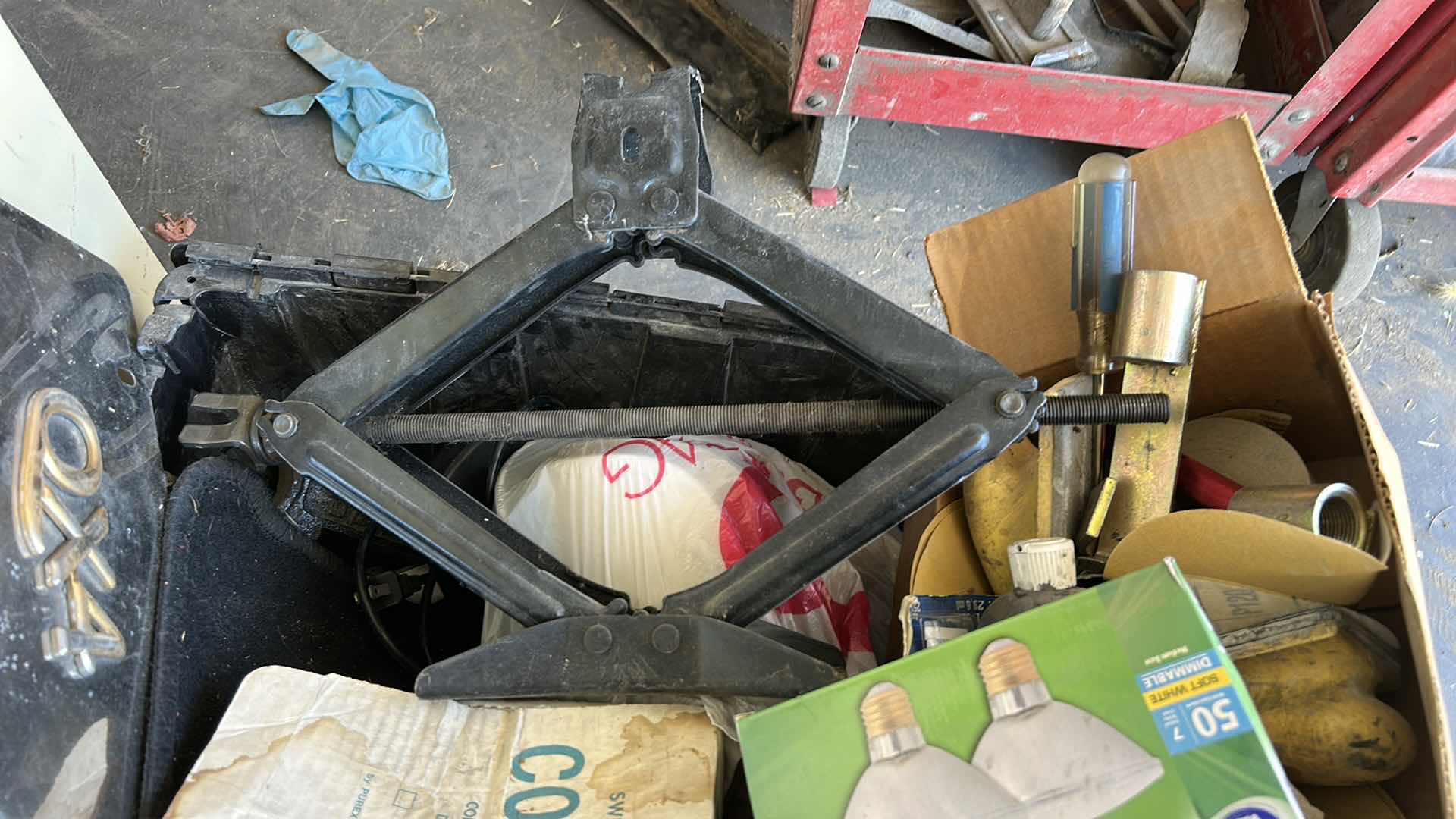 Photo 1 of CRATE OF GARAGE ITEMS