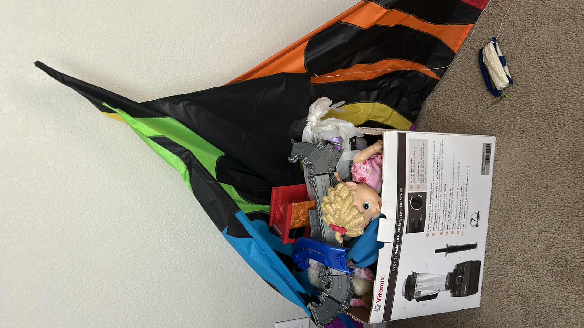 Photo 1 of BOX OF CHILDRENS TOYS AND KITE