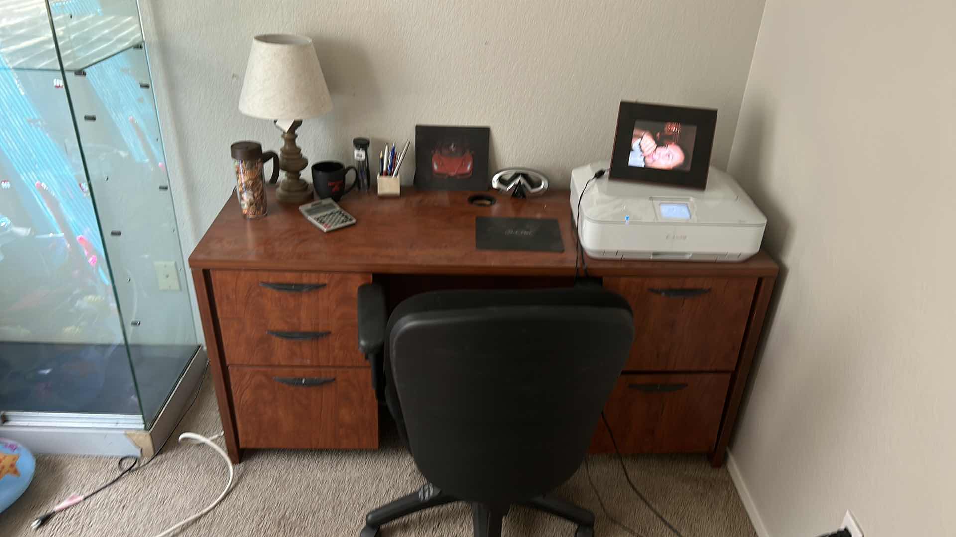 Photo 1 of DESK / CHAIR / PRINTER / DIGITAL PHOTO FRAME AND CONTENTS