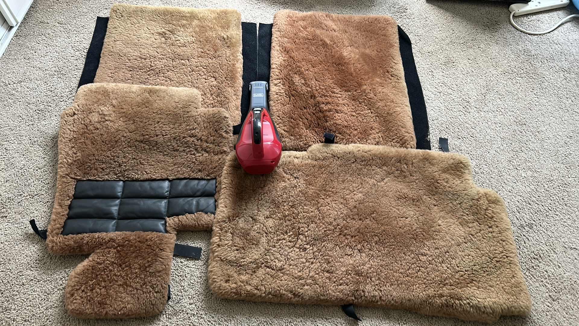 Photo 1 of BENTLEY LAMBSKIN SEAT COVERS AND BLACK AND DECKER LITHIUM VACUUM