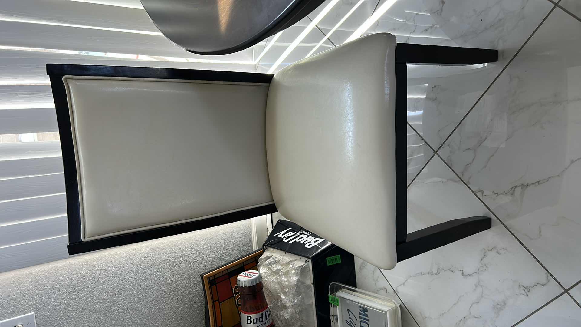 Photo 1 of ROUND WOOD TABLE WITH 4 CHAIRS 53” x 30”