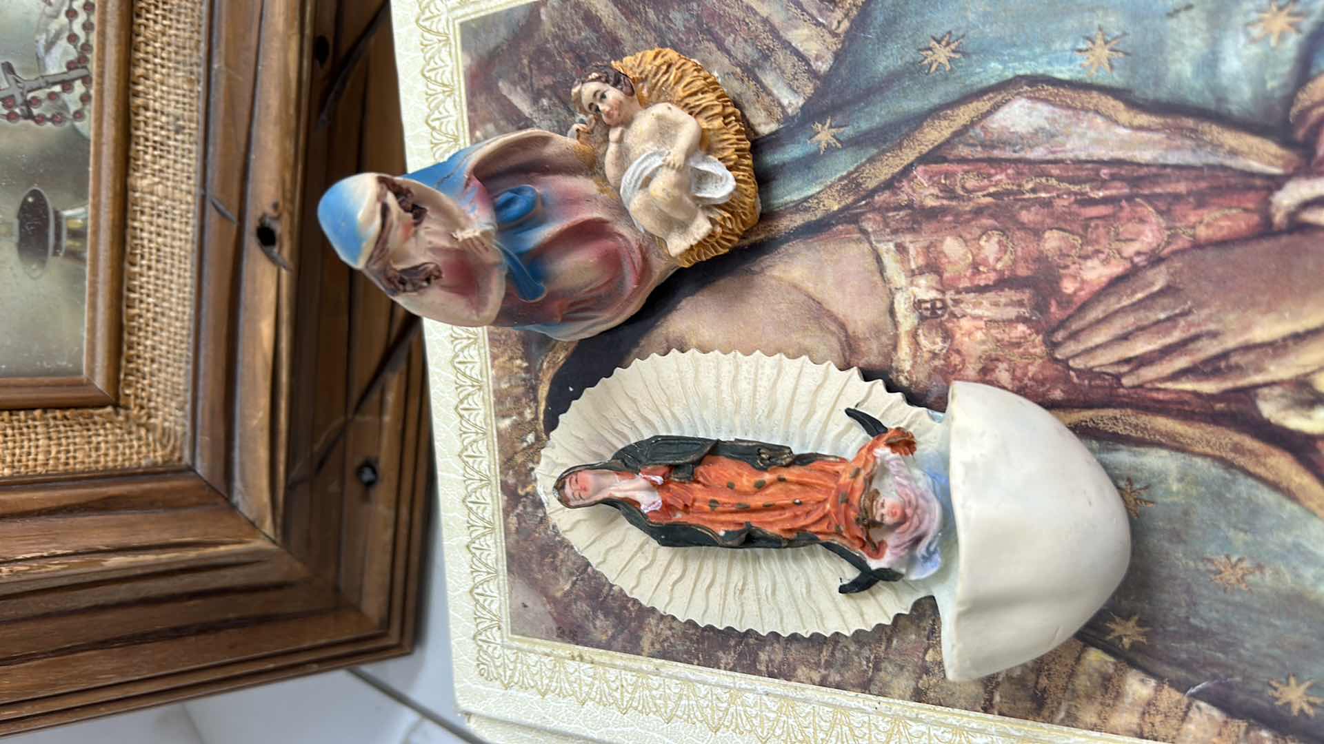 Photo 1 of RELIGIOUS ITEMS - FRAMED ARTWORK 19” x 22 1/2”