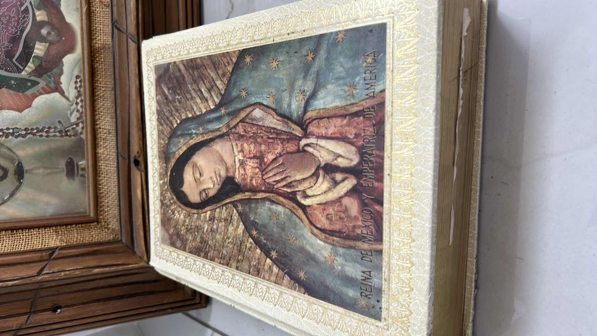 Photo 1 of RELIGIOUS ITEMS - FRAMED ARTWORK 19” x 22 1/2”