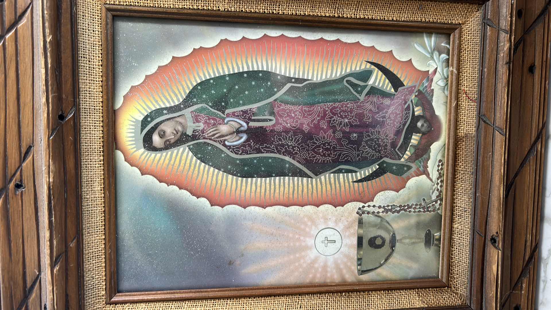 Photo 1 of RELIGIOUS ITEMS - FRAMED ARTWORK 19” x 22 1/2”