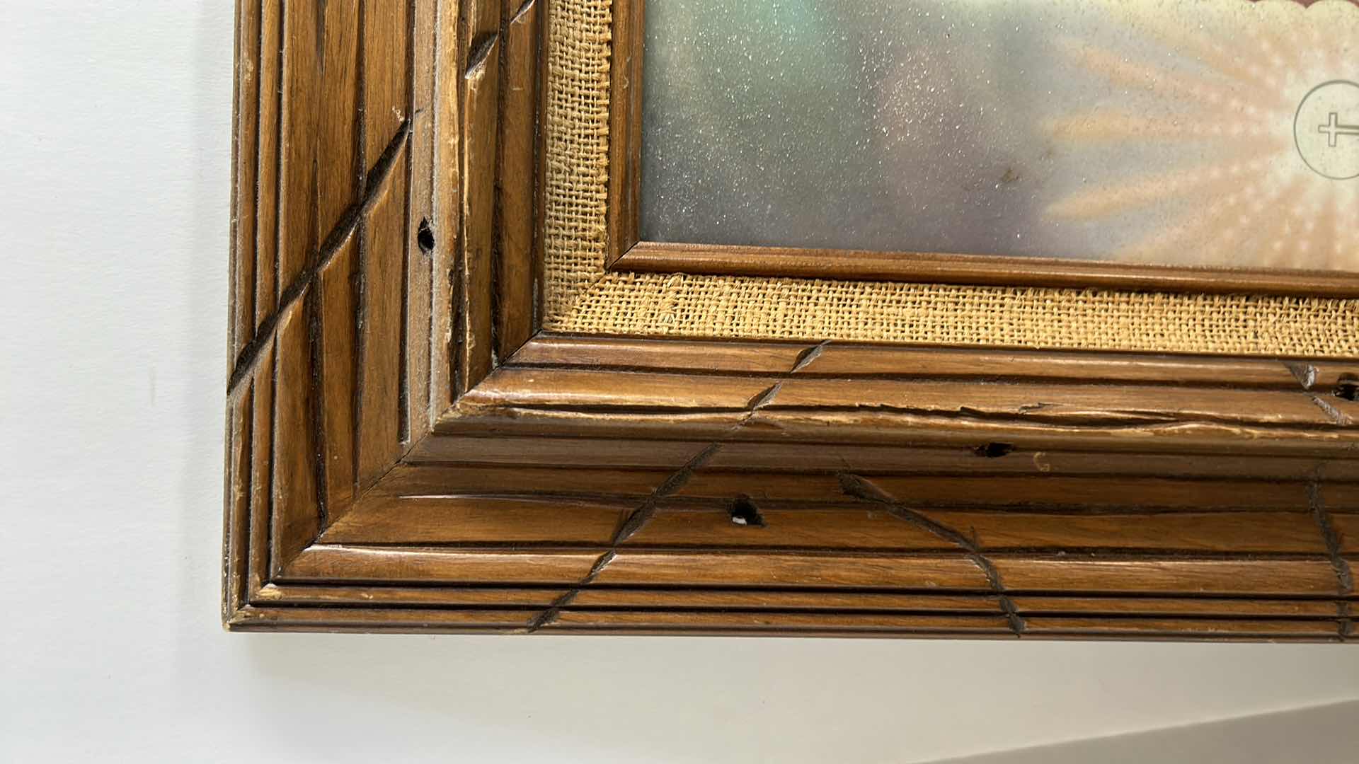 Photo 1 of RELIGIOUS ITEMS - FRAMED ARTWORK 19” x 22 1/2”