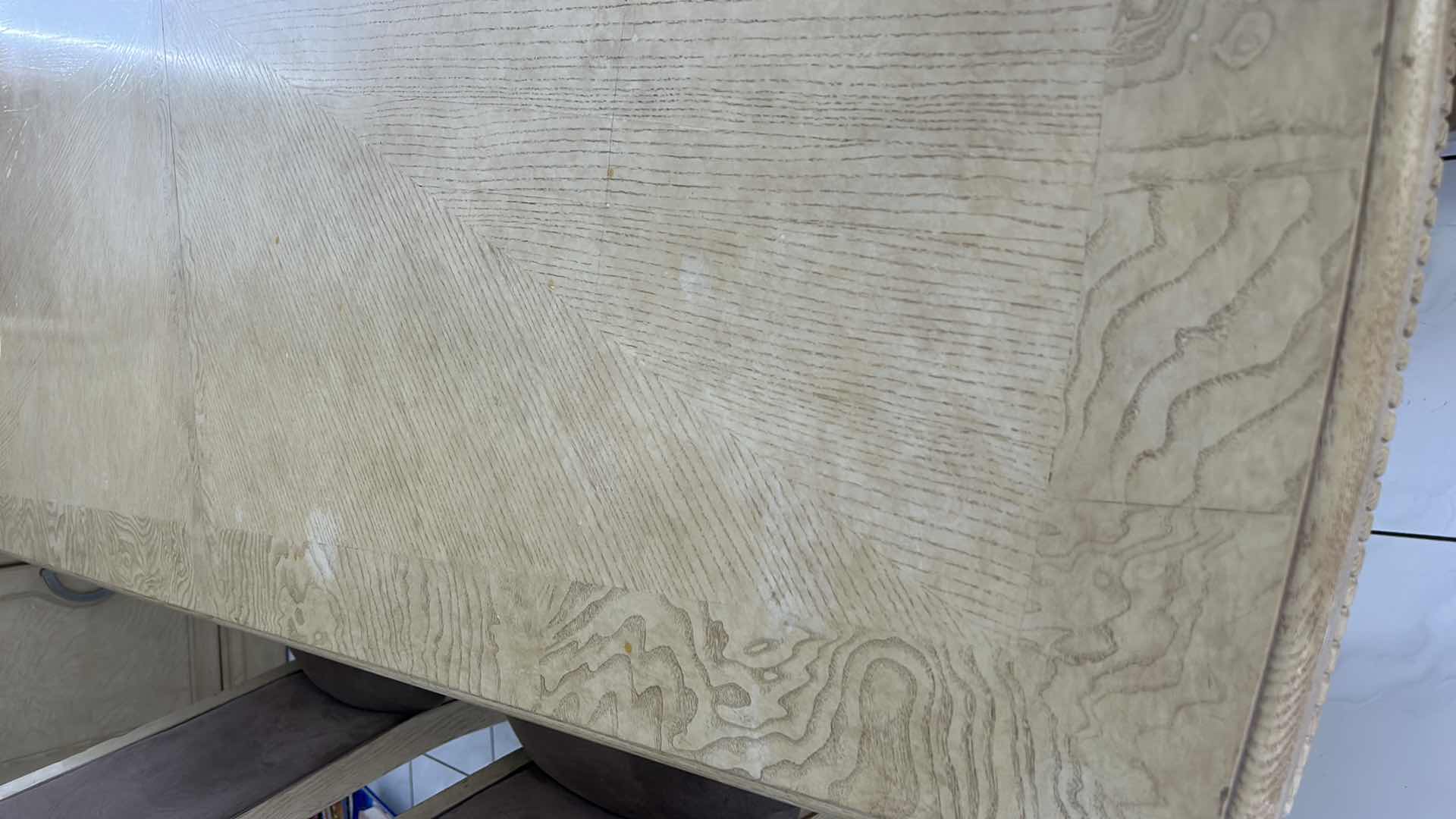 Photo 1 of HONEY BLOND DINING ROOM TABLE AND 6 CHAIRS 76” x 44”