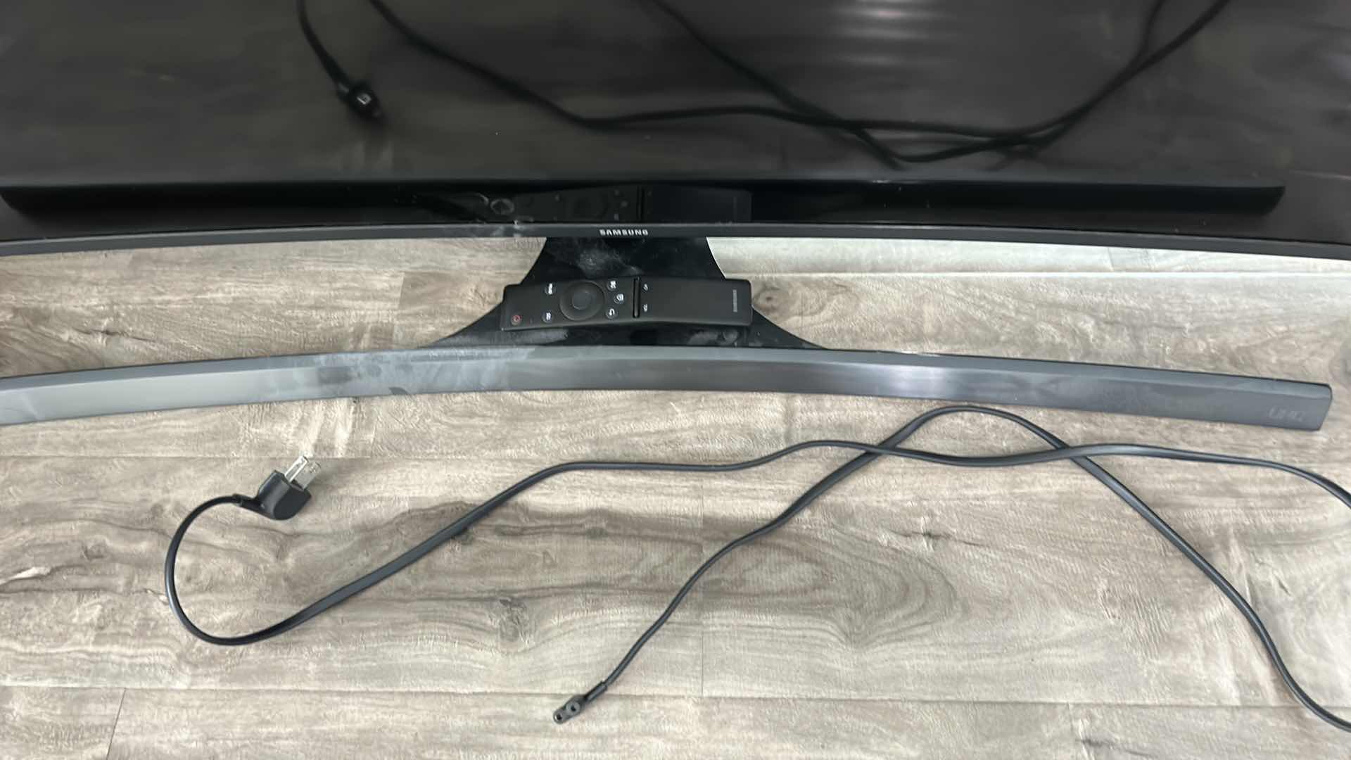 Photo 1 of 55” SAMSUNG TV with CORD AND REMOTE