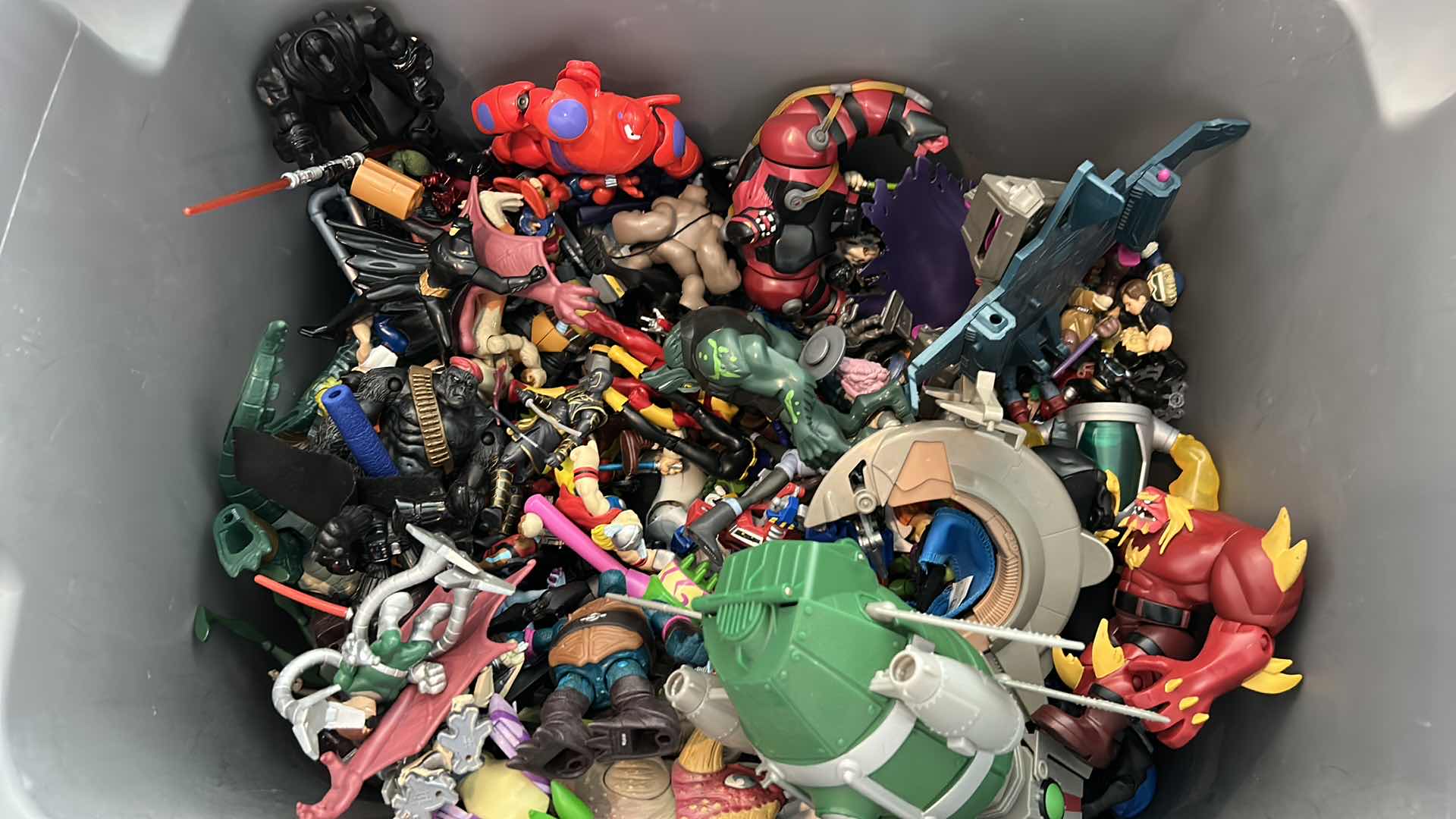 Photo 1 of TUB FULL OF COLLECTIBLE FIGURES