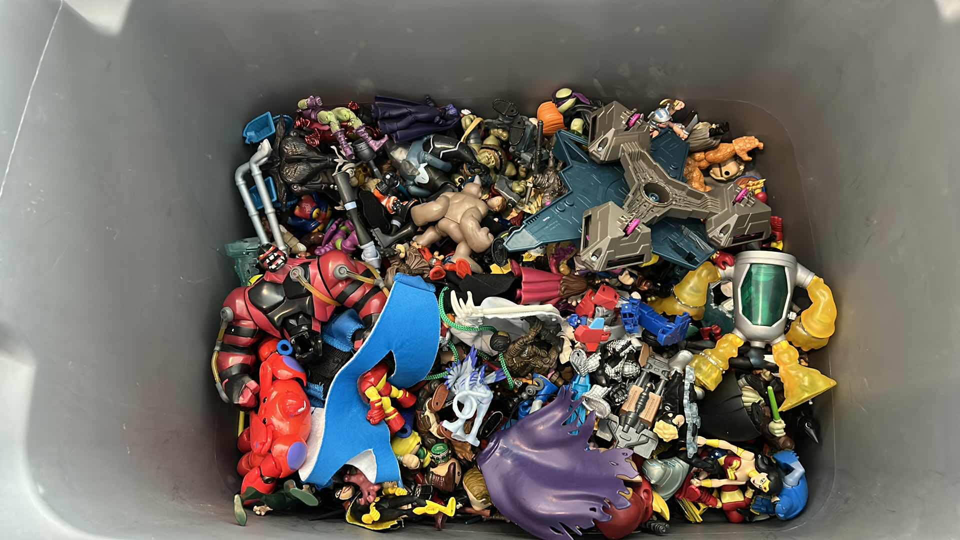 Photo 1 of TUB FULL OF COLLECTIBLE FIGURES