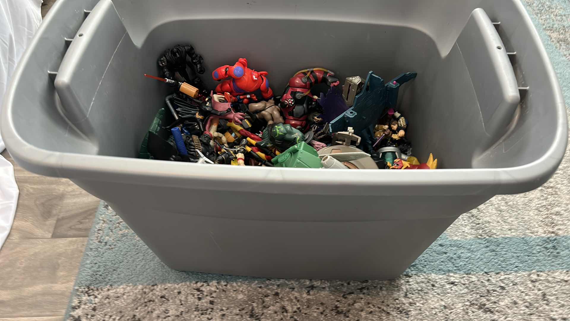 Photo 1 of TUB FULL OF COLLECTIBLE FIGURES