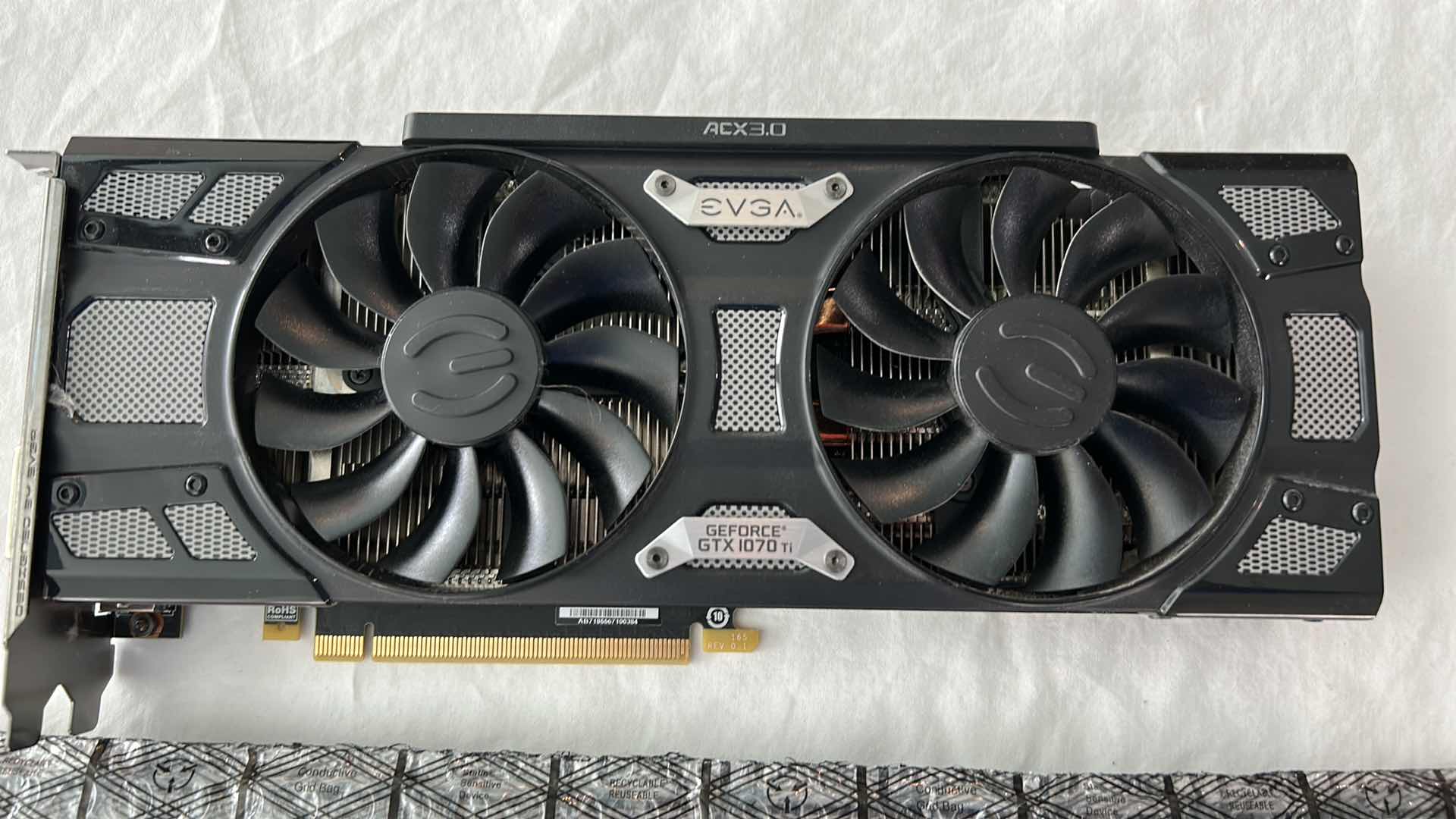 Photo 1 of PC GAMING VIDEO CARD AX3.0 EV3A GTX 1070 TI $250
