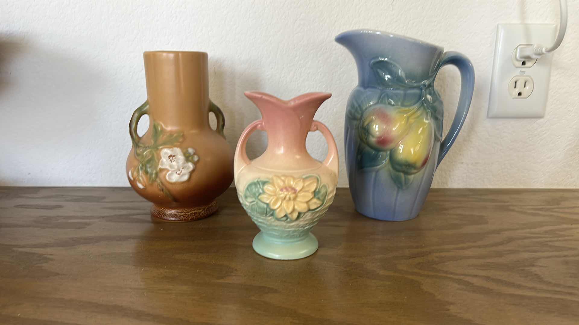 Photo 1 of 3 VINTAGE COLLECTIBLE VASES ALL STAMPED, ROYAL COPLEY, HULL ART AND MORE (TALLEST H8”)