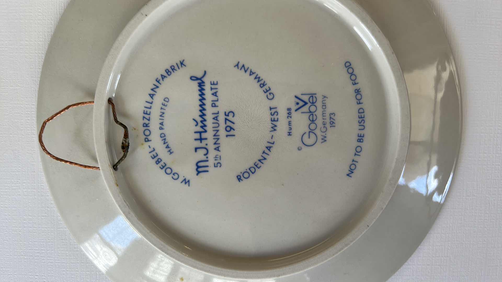 Photo 1 of 8 VINTAGE COLLECTIBLE HUMMEL PLATES 1975-1982