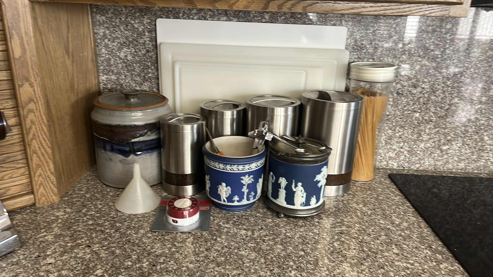 Photo 1 of KITCHEN ASSORTMENT - CANISTERS, CUTTING BOARDS AND MORE