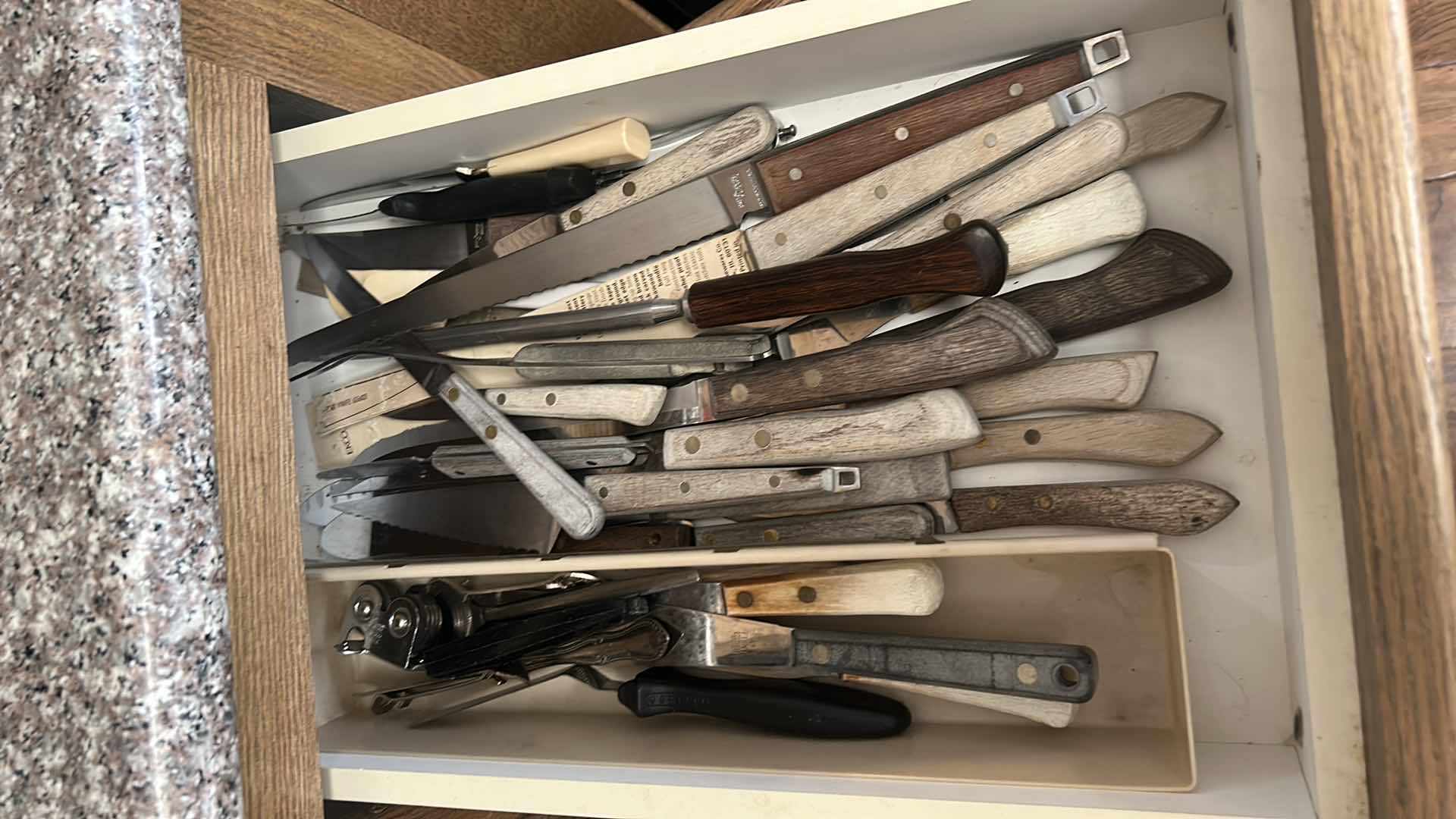 Photo 1 of CONTENTS OF KITCHEN CABINET AND DRAWER