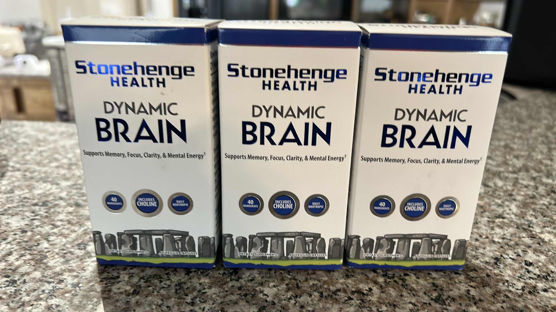 Photo 1 of 3 UNSEALED STONEHENGE DYNAMIC BRAIN SUPPLEMENTS