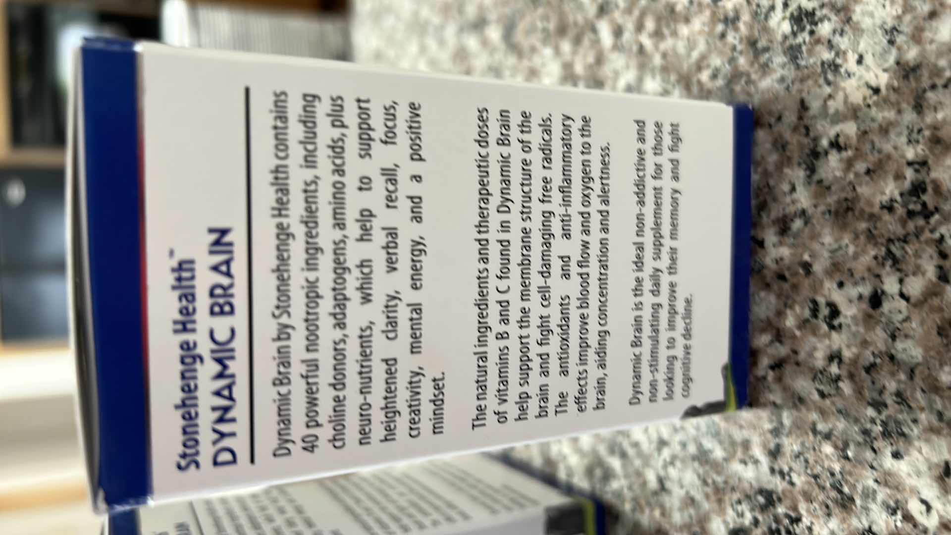 Photo 1 of 3 NEW SEALED STONEHEDGE HEALTH DYNAMIC BRAIN SUPPLEMENT