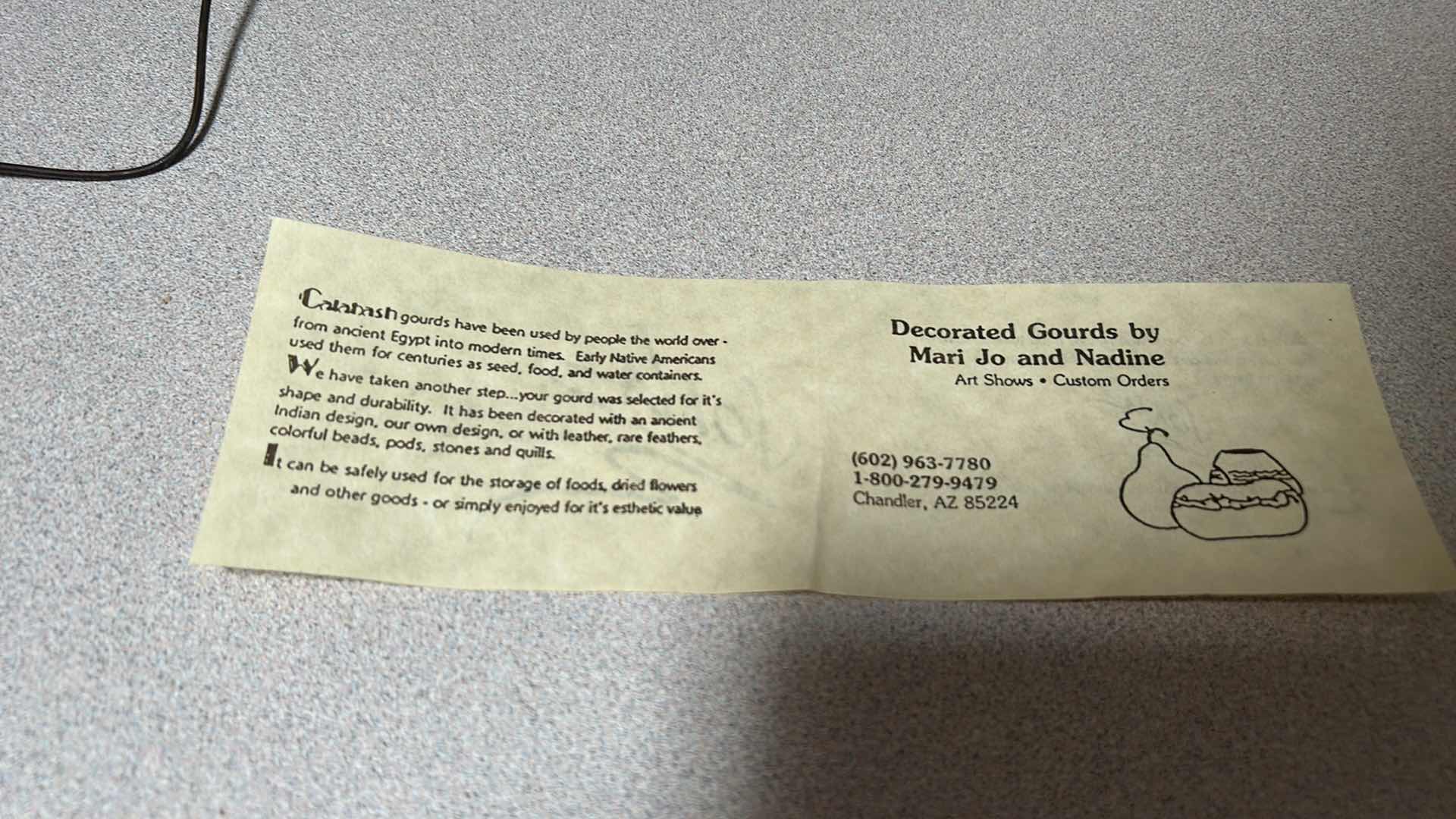 Photo 8 of 2 LARGE HANDPAINTED SIGNED GOURDS JONA