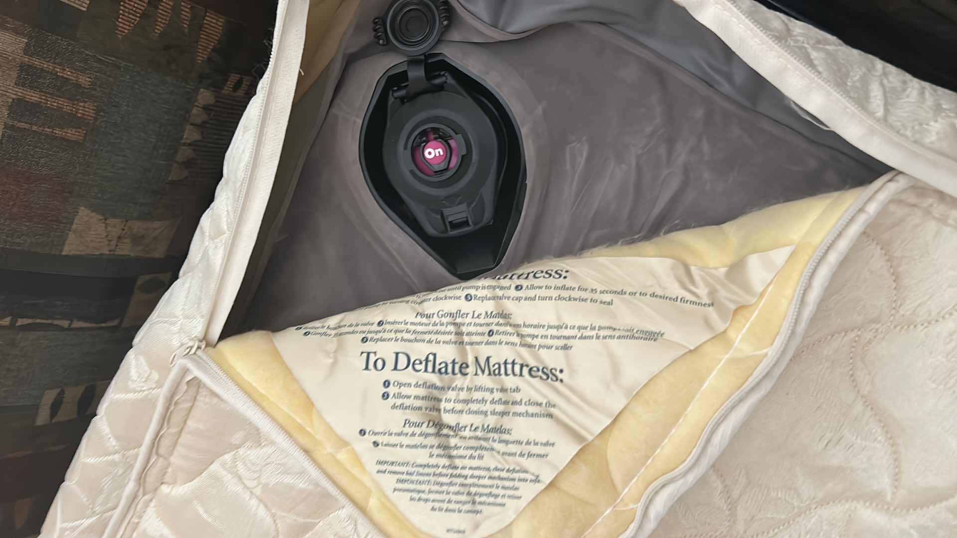 Photo 1 of 7 FT LAZY BOY SOFA SLEEPER WITH NEW AIR MATTRESS AND PUMP MATTRESS 63” x 75” approx