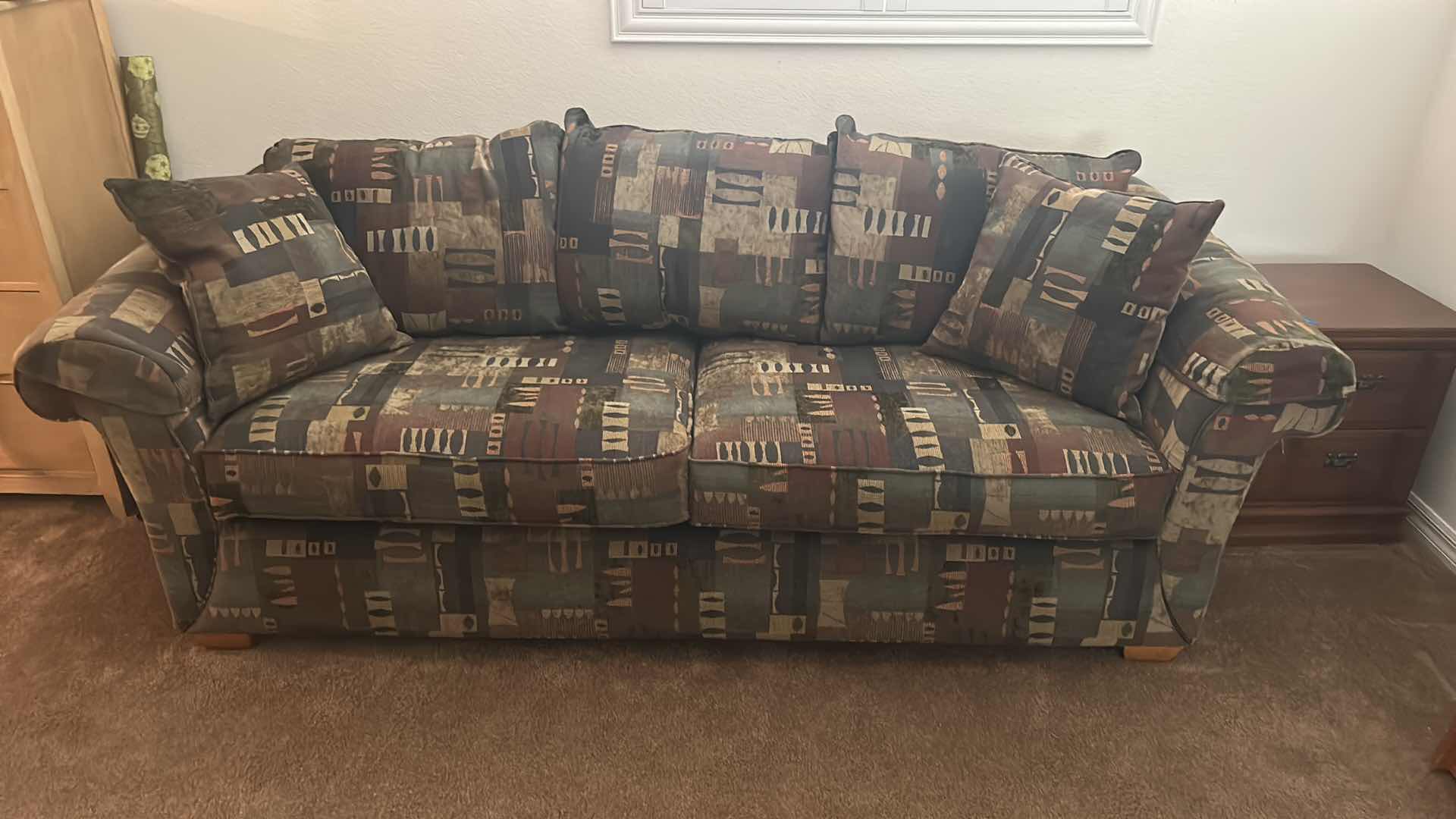 Photo 1 of 7 FT LAZY BOY SOFA SLEEPER WITH NEW AIR MATTRESS AND PUMP MATTRESS 63” x 75” approx