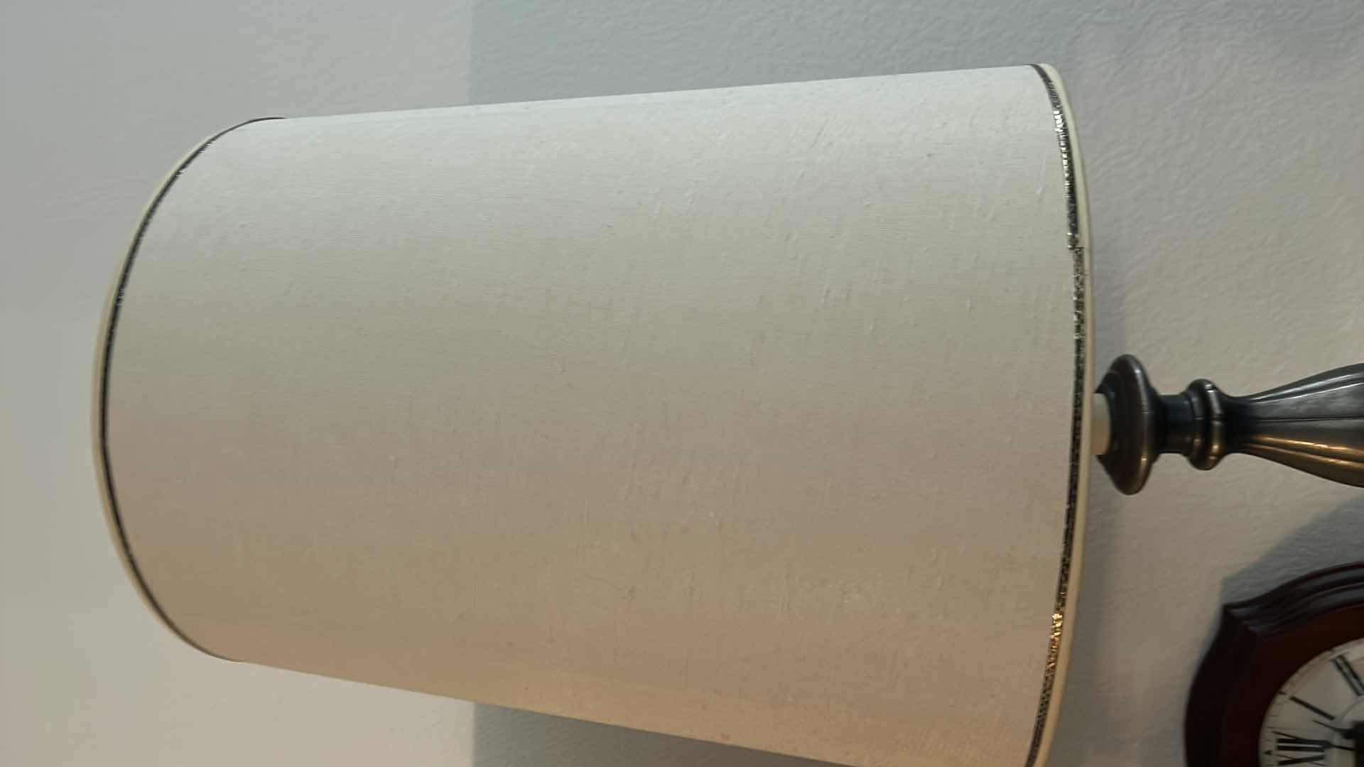 Photo 7 of 2 LAMPS AND 2 WALL CLOCKS ( LAMPS H33.5”)