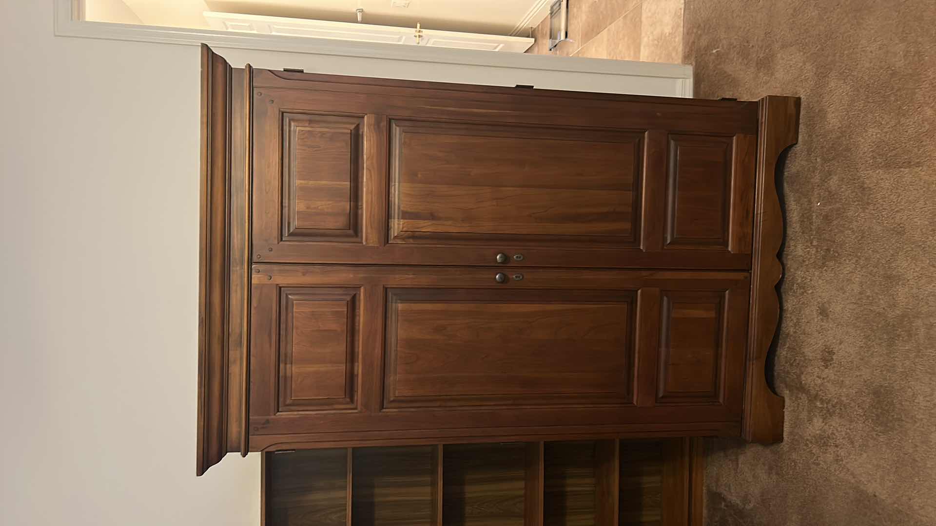 Photo 1 of ARMOIRE WORKSTATION, FOLD OUT DESK  AND PULLOUTS W CONTENTS 44“ x 25 1/2“ H74"