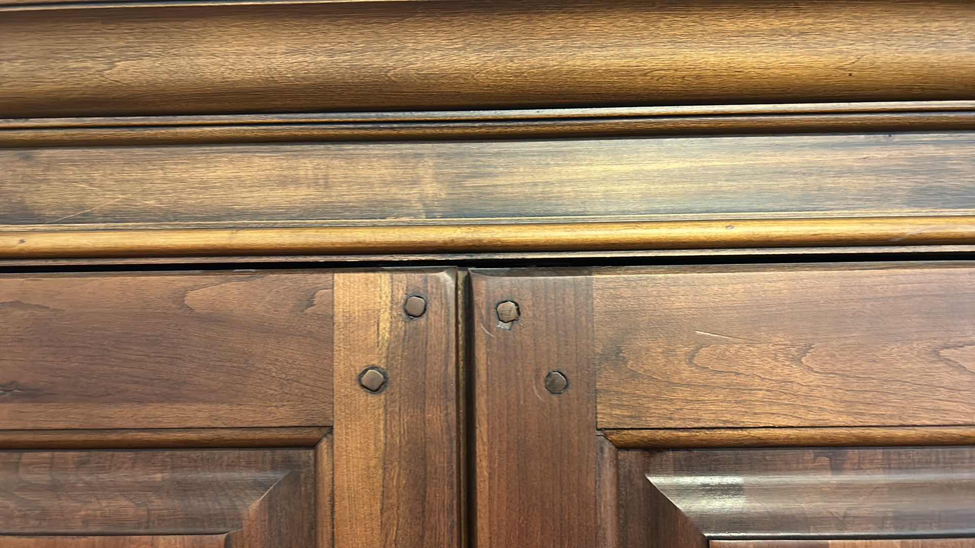 Photo 1 of ARMOIRE WORKSTATION, FOLD OUT DESK  AND PULLOUTS W CONTENTS 44“ x 25 1/2“ H74"