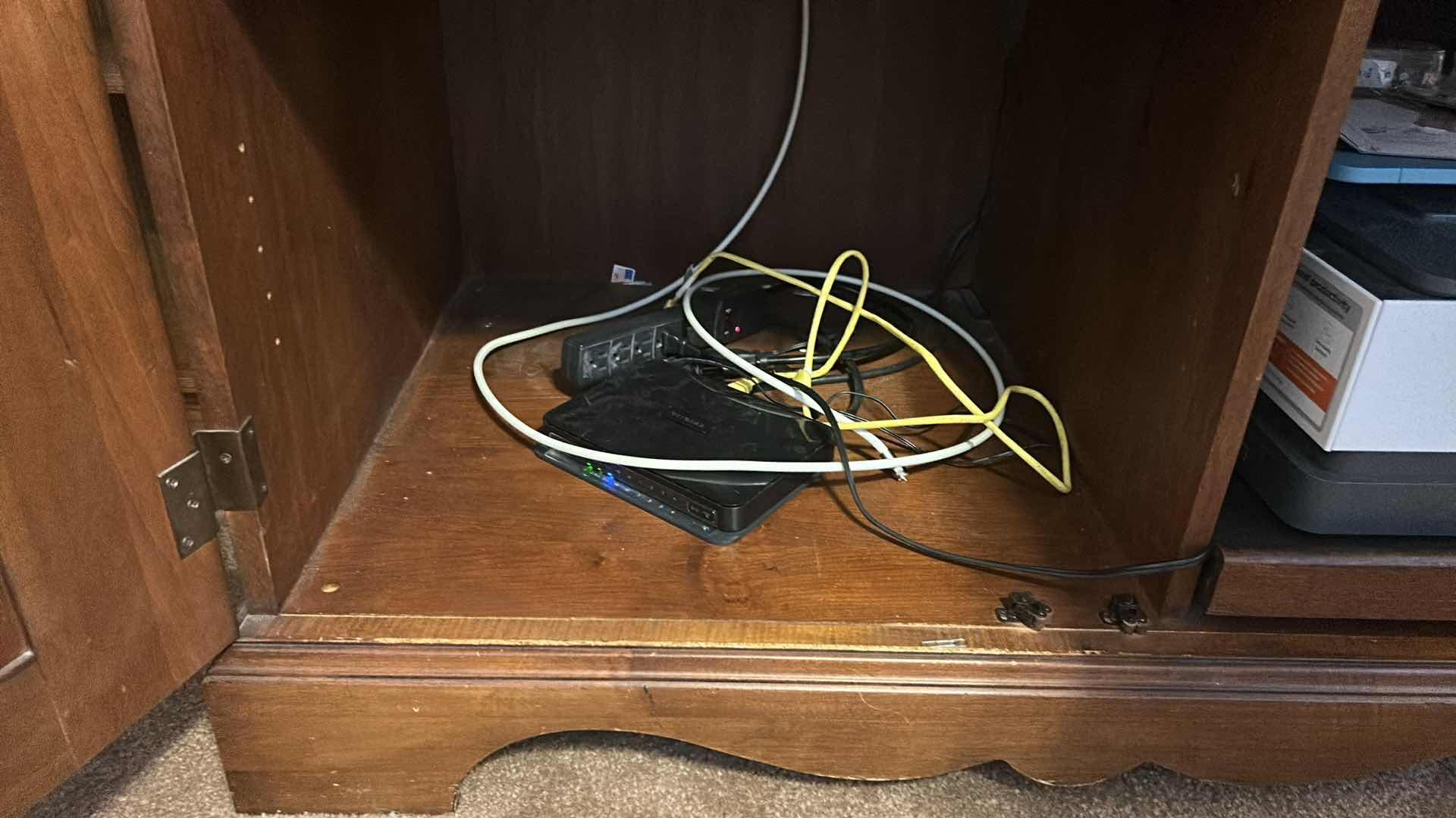 Photo 1 of ARMOIRE WORKSTATION, FOLD OUT DESK  AND PULLOUTS W CONTENTS 44“ x 25 1/2“ H74"