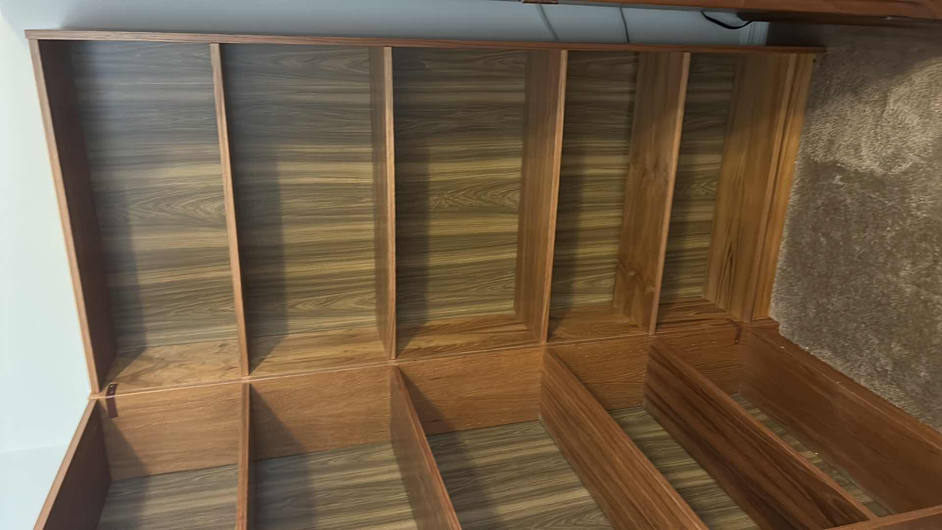 Photo 1 of 2 BOOKSHELVES MADE INTO CORNER UNIT, EACH 30” x 9 1/4” x