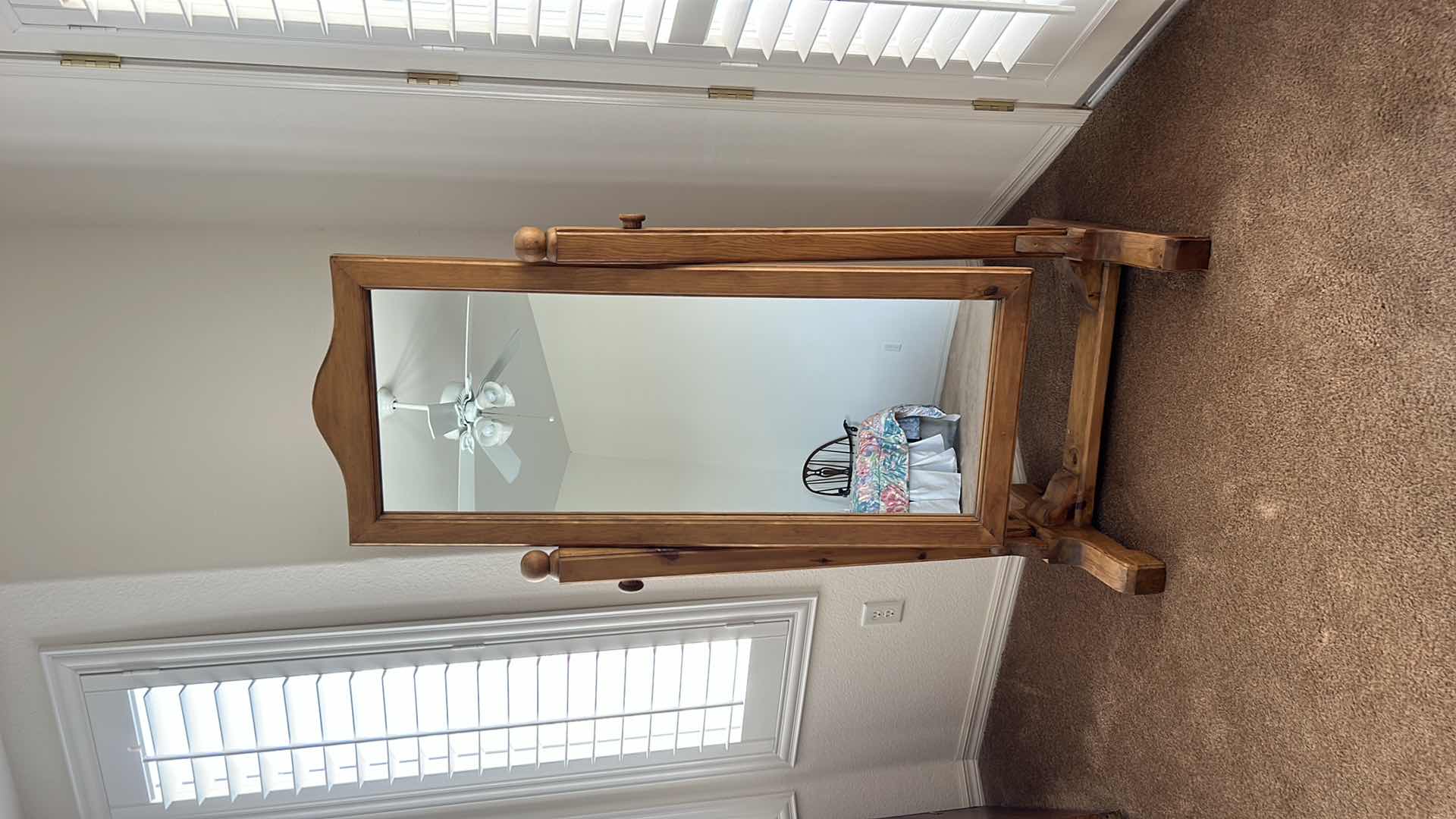 Photo 1 of HEAVY WOOD WARDROBE MIRROR H6’