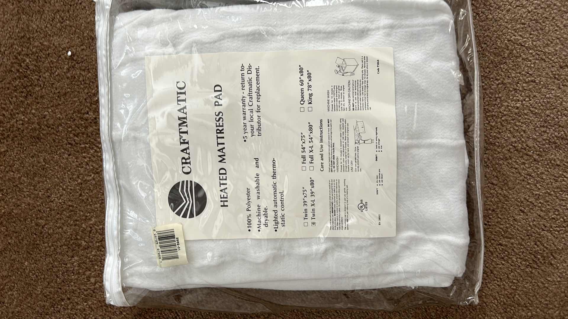 Photo 2 of 2 HEATED MATTRESS PADS XL TWIN