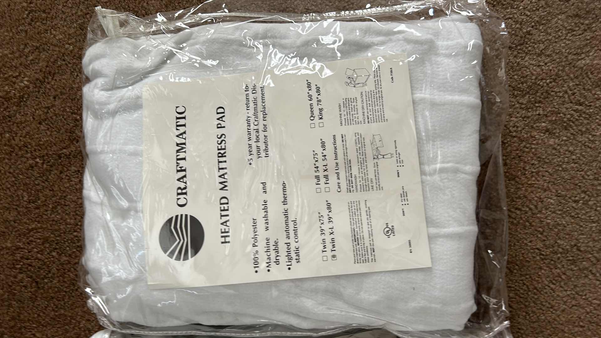 Photo 3 of 2 HEATED MATTRESS PADS XL TWIN