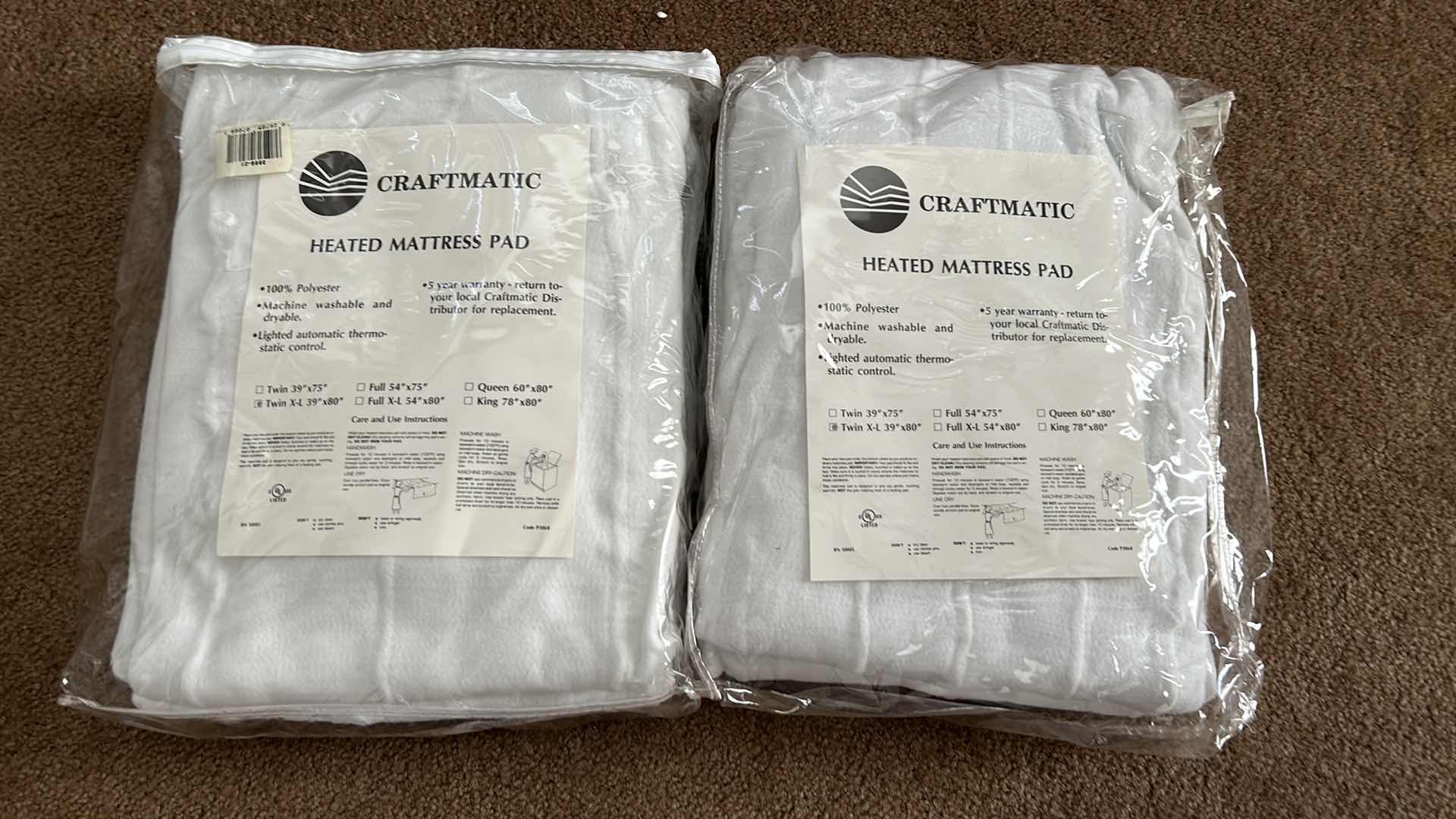 Photo 1 of 2 HEATED MATTRESS PADS XL TWIN