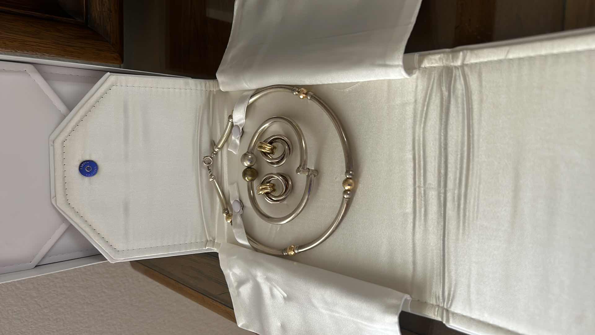 Photo 1 of 14K GOLD AND STERLING JEWELRY SET WITH BOXES AND STORAGE