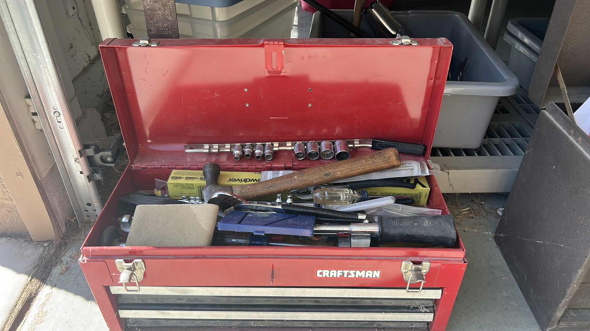 Photo 1 of CRAFTSMAN TOOL BOX WITH TOOLS
