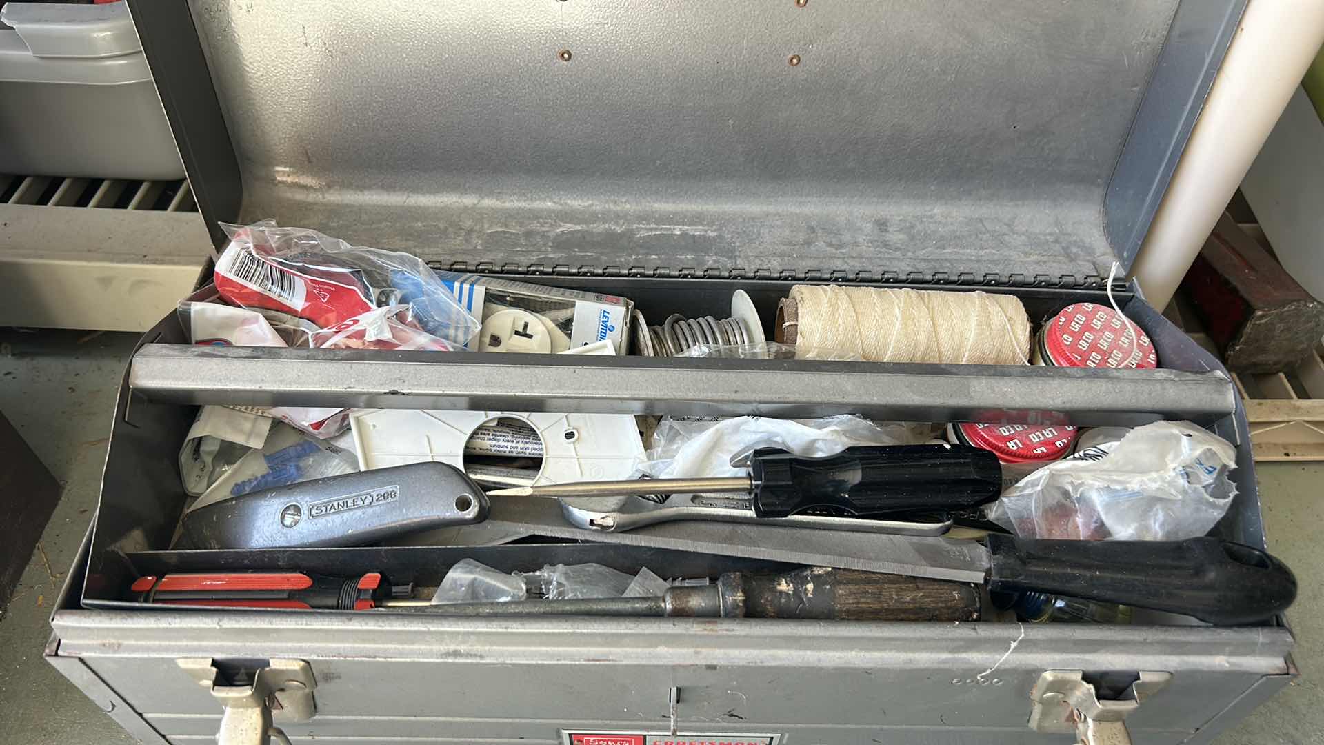 Photo 3 of CRAFTSMAN TOOL BOX WITH TOOLS