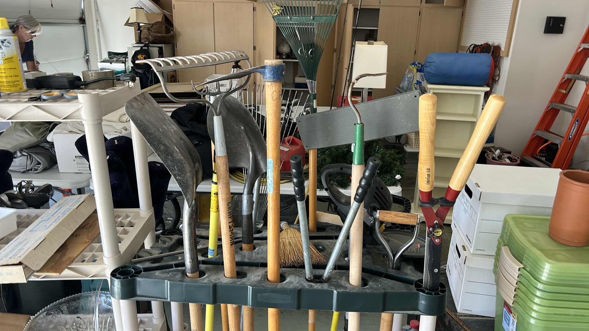 Photo 1 of GARAGE TOOL CART WITH GARDENING TOOLS AND MORE