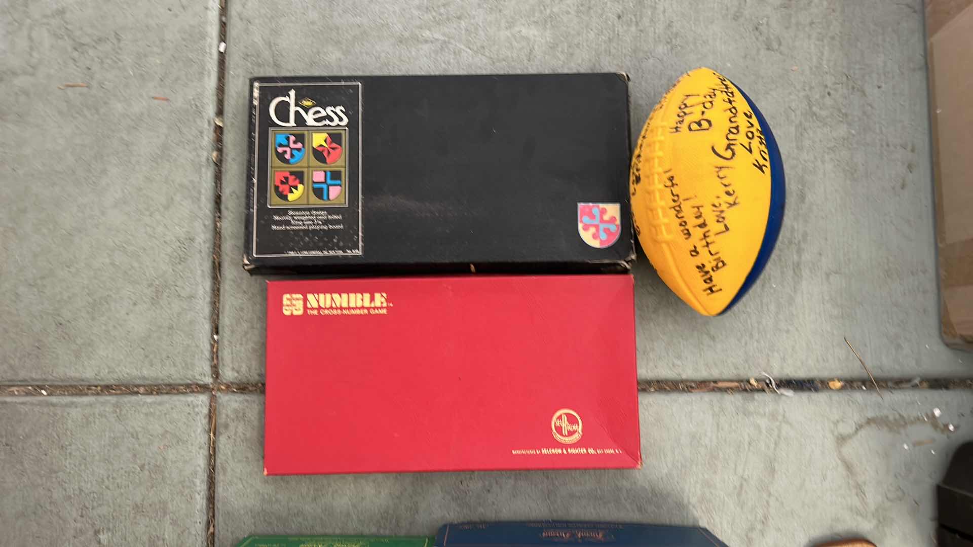 Photo 1 of GAME ASSORTMENT AND VINTAGE PADDLE