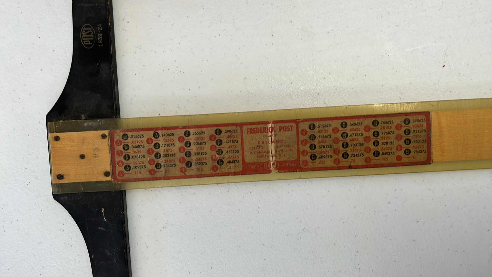 Photo 1 of RARE VINTAGE DRAFTING TOOLS - WOOD BOX W COPENHAGEN SHIP CURVES AND STRAIGHT RULE