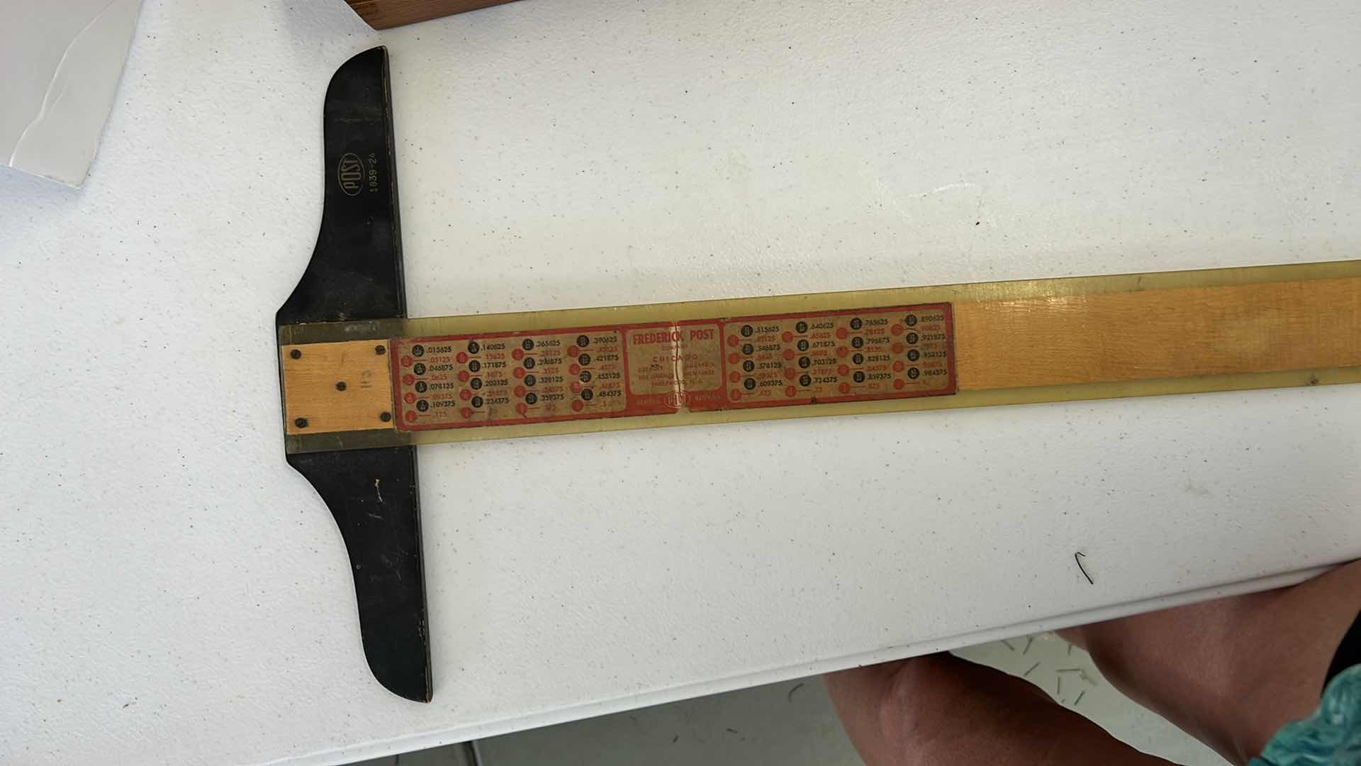 Photo 1 of RARE VINTAGE DRAFTING TOOLS - WOOD BOX W COPENHAGEN SHIP CURVES AND STRAIGHT RULE